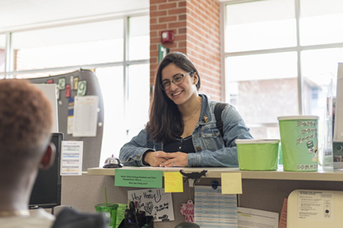 Big Thinker - Jessica Fehrman Jessica in the Student Engagement office.