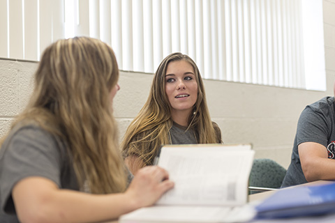 ReAnna in an Agriculture Technology class. 