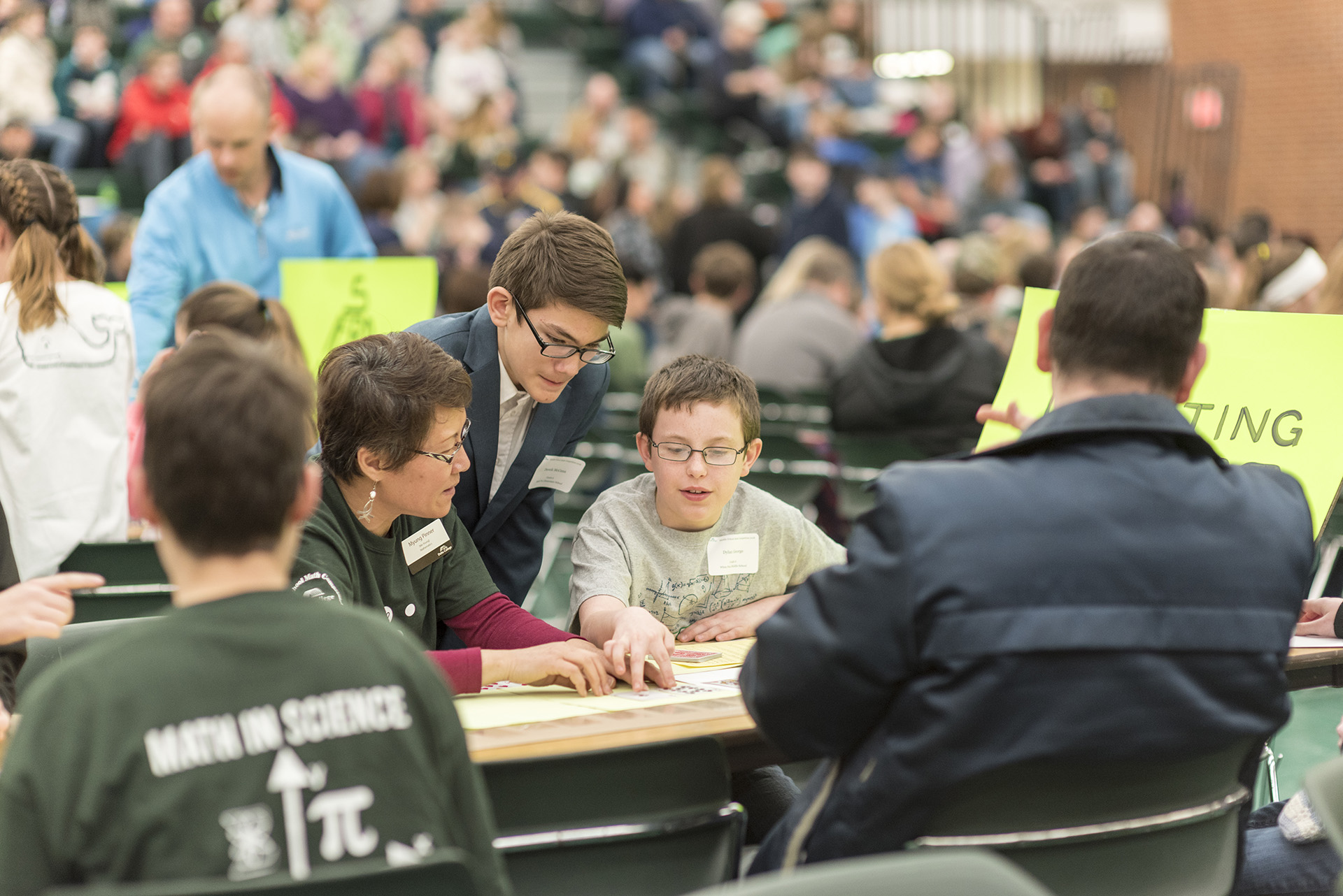 Students at the Math Competition