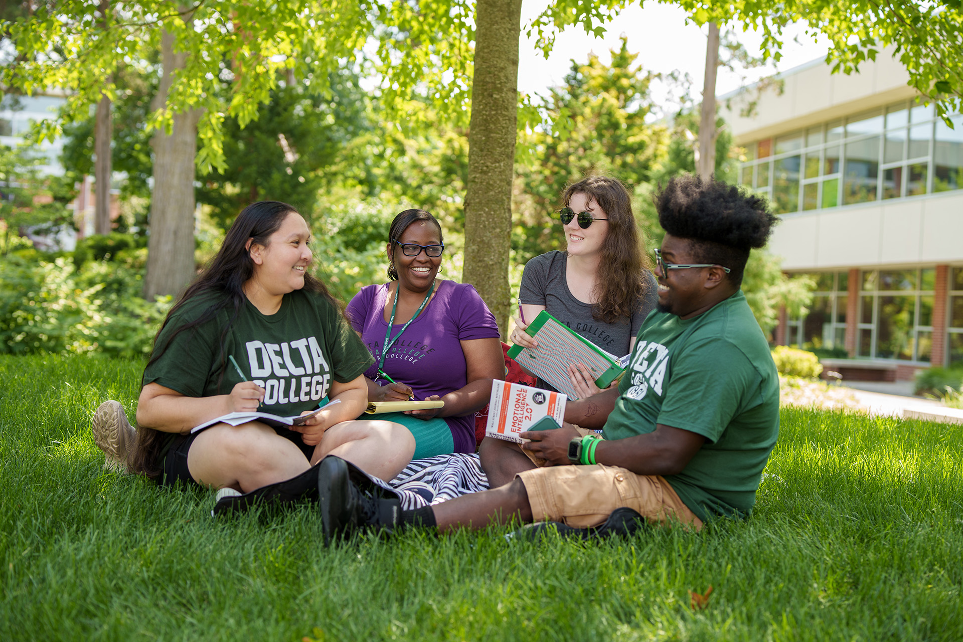 Students in the Courtyard